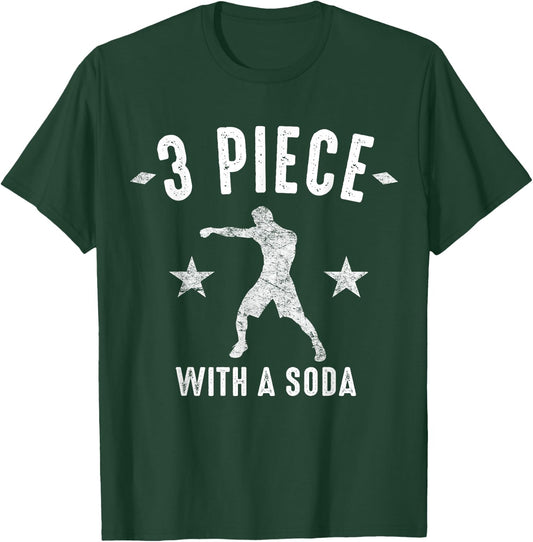 MMA Punch Combination Shirt Three Piece With A Soda T-Shirt - T-Shirt | Forest