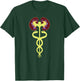 Kidneys Caduceus Medical Emblem Nephrology Dialysis Gifts T-Shirt - T-Shirt | Forest