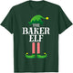 Baker Elf Matching Family Group Christmas Party Pyjamas T-Shirt - T-Shirt | Forest