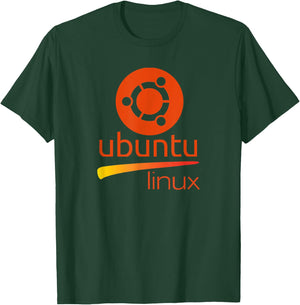 Ubuntu Linux lover with tagline and Logo Open Source Os T-Shirt - T-Shirt | Forest