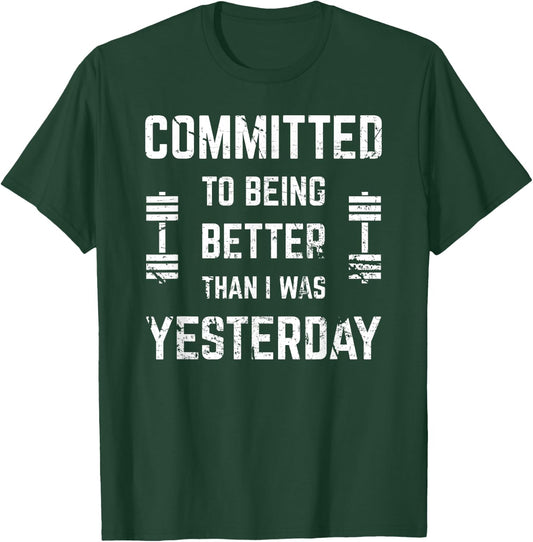 Fitness Motivation & Women With Saying Gym Workout T-Shirt - T-Shirt | Forest