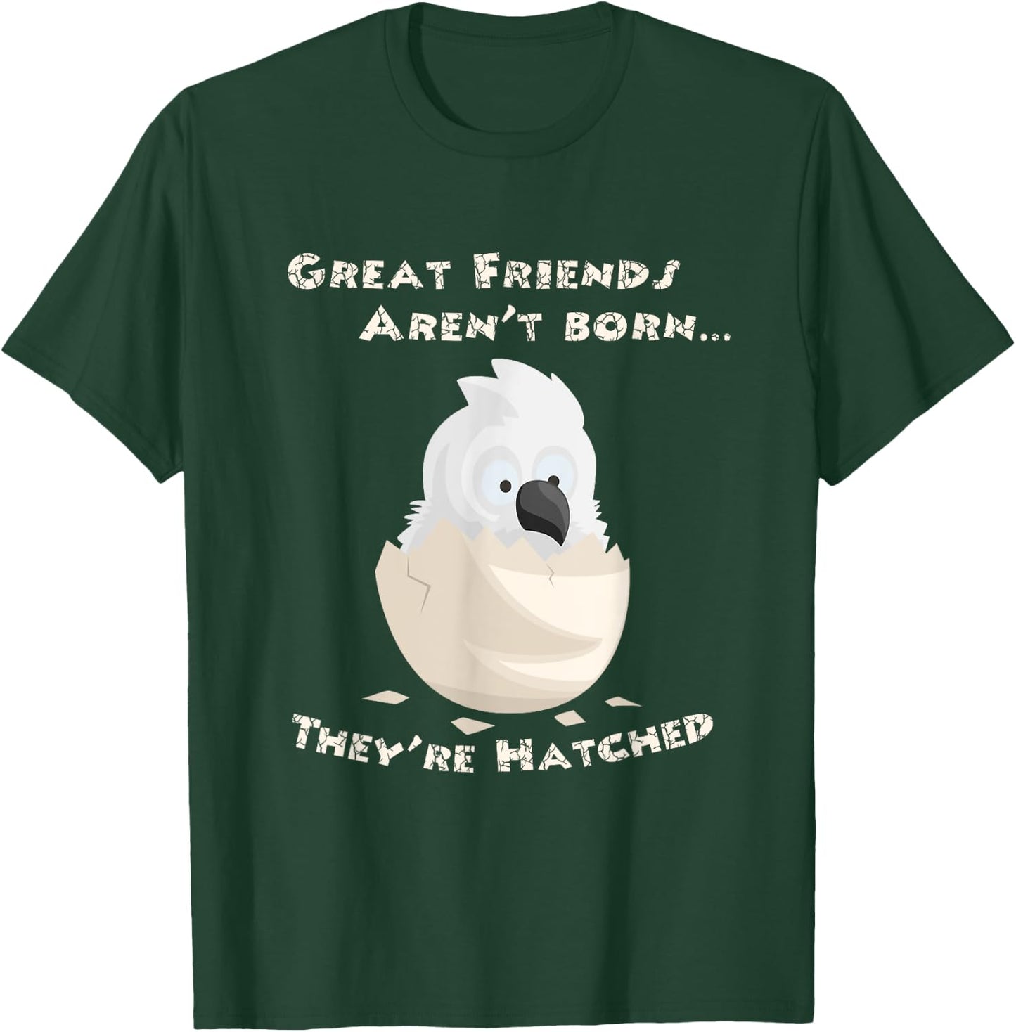 Umbrella Cockatoo Friends Hatched T-Shirt - T-Shirt | Forest