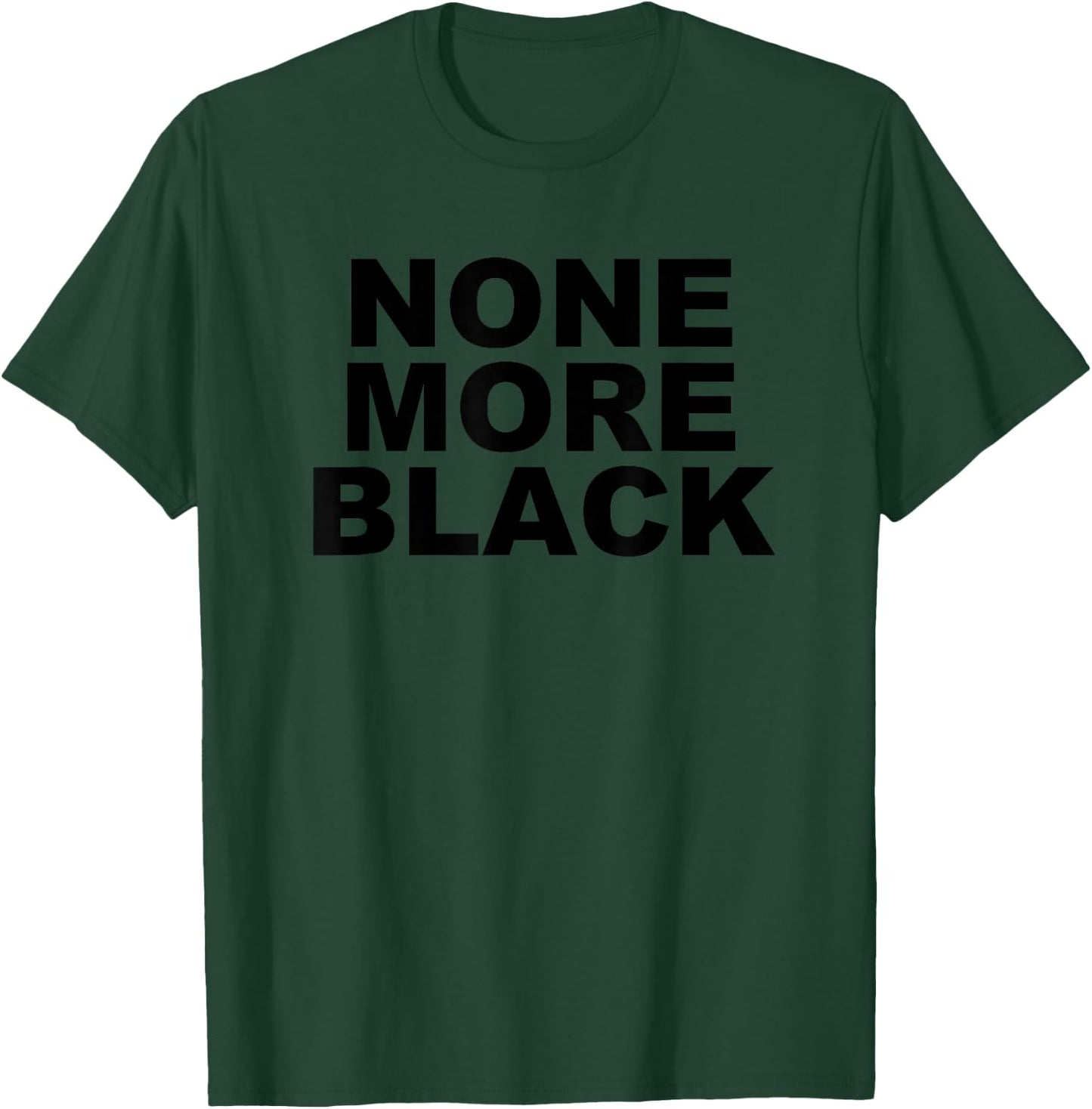 The Answer is: None More Black T-Shirt - T-Shirt | Forest