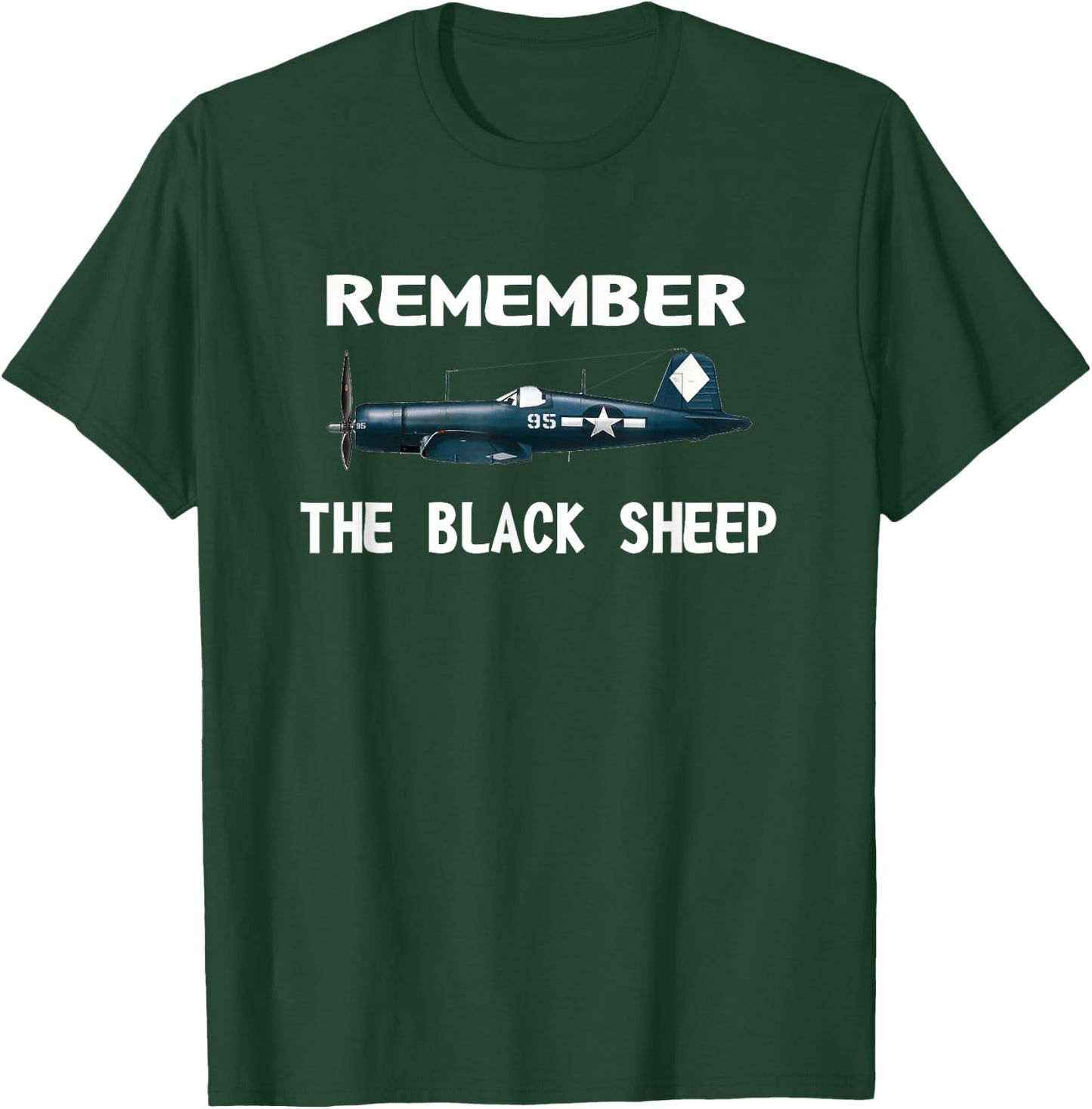 CORSAIR WWII HISTORY SHIRT Black Sheep Squadron Pilot T-Shirt - T-Shirt | Forest