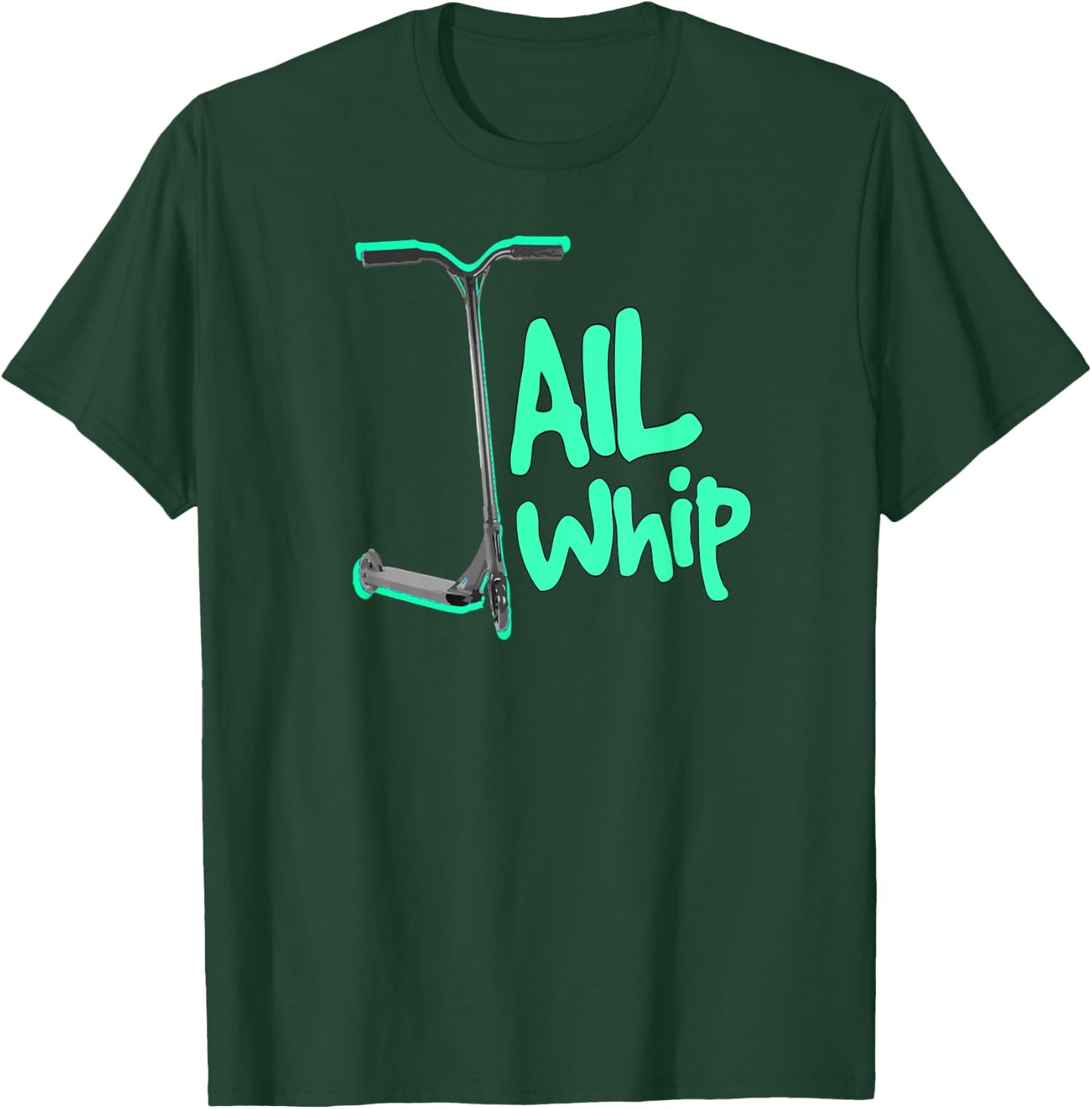 Pro Scooter Tailwhip Top For Boys & Men, Turquoise Scooter T-Shirt - T-Shirt | Forest