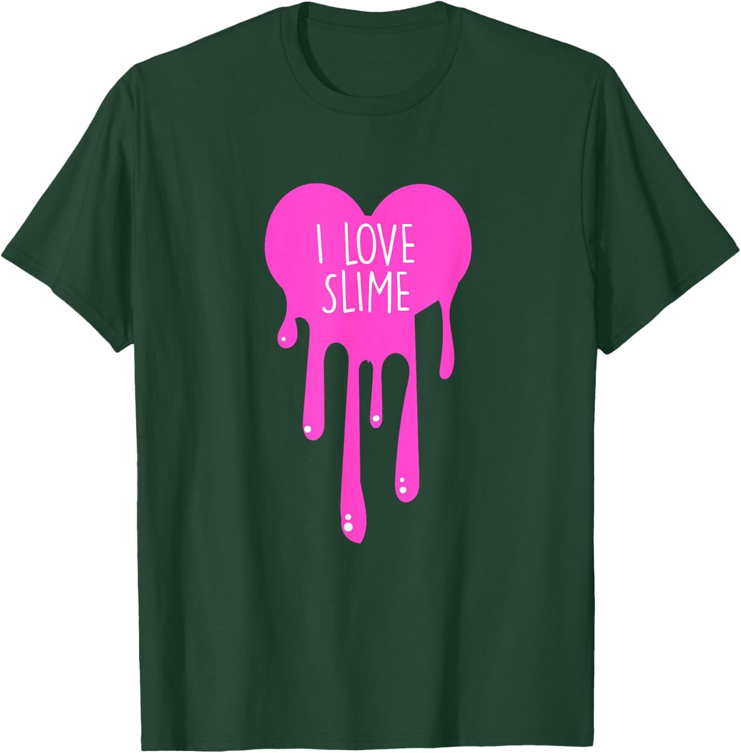 I love Slime DIY Slime Lovers Heart for Slime Queens T-Shirt - T-Shirt | Forest