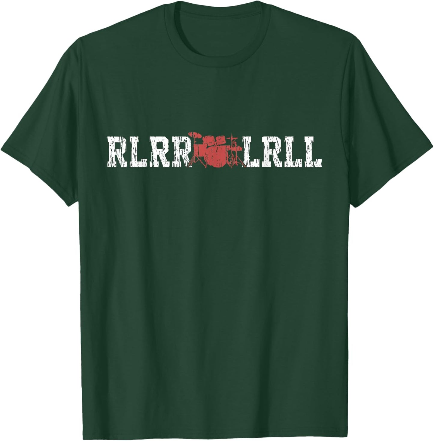 Drums Paradiddle Drum Vintage Gift Drummer T-Shirt - T-Shirt | Forest