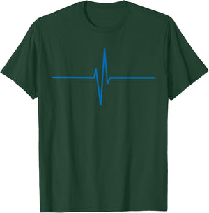 Blue Line Law Enforcement Support T Shirts T-Shirt - T-Shirt | Forest