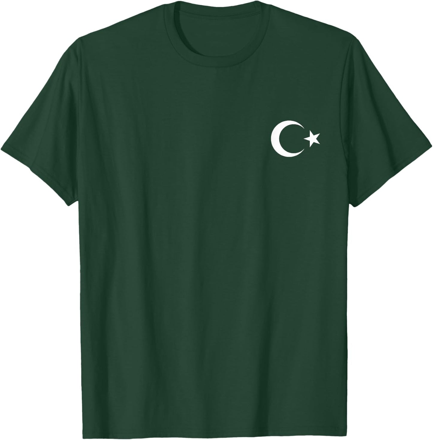 Turkey Flag Cool Pocket Turkish Turkiye Flags T-Shirt - T-Shirt | Forest