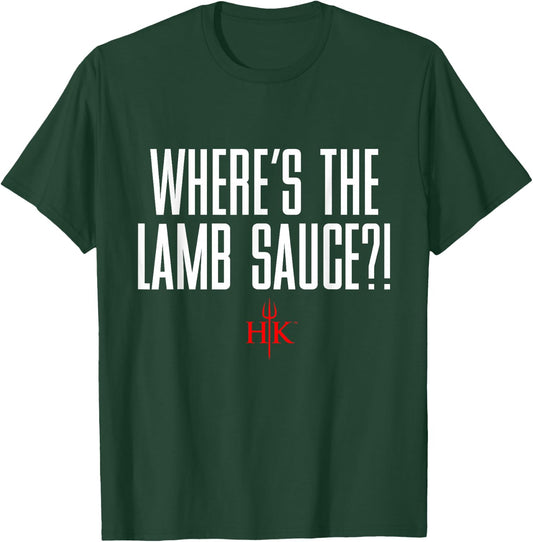 Official Hell's Kitchen Where's the Lamb Sauce?! T-Shirt - T-Shirt | Forest