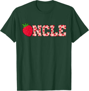 Uncle Berry Sweet Cute Strawberry Birthday Matching Family T-Shirt - T-Shirt | Forest