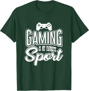 Gamer - Gaming Is My Favorite Sport T-Shirt - T-Shirt | Forest