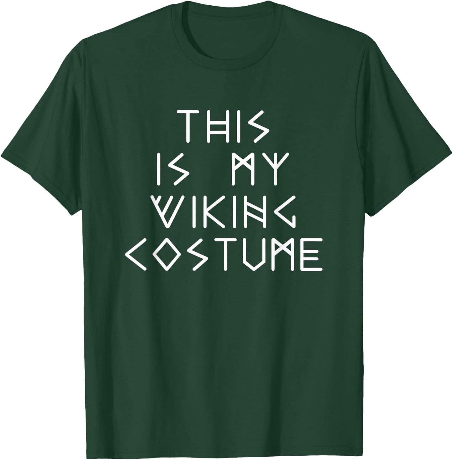 This Is My Viking Halloween Costume Simple Funny Last Minute T-Shirt - T-Shirt | Forest