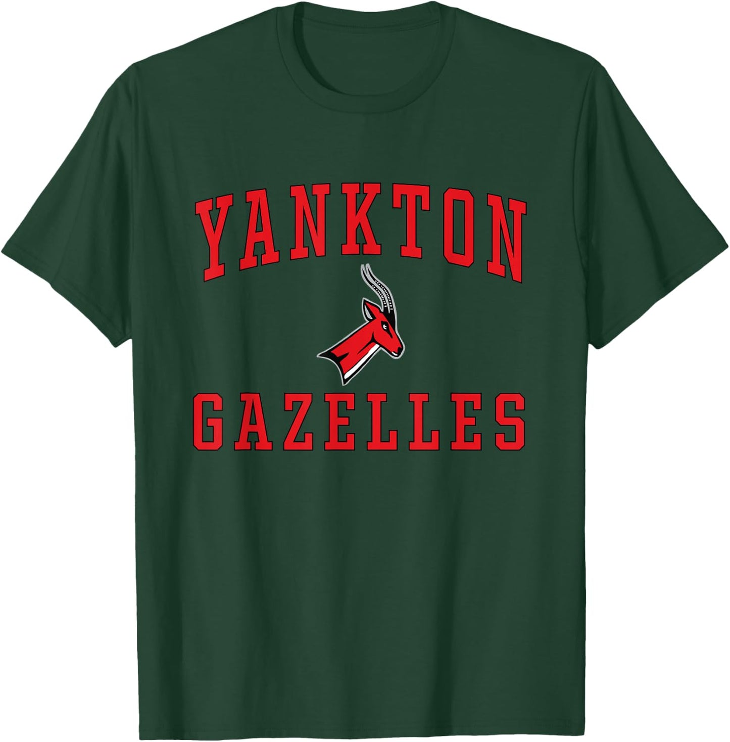 Yankton High School Gazelles C1 T-Shirt - T-Shirt | Forest