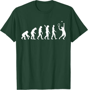 Evolution Tennis player T-Shirt - T-Shirt | Forest