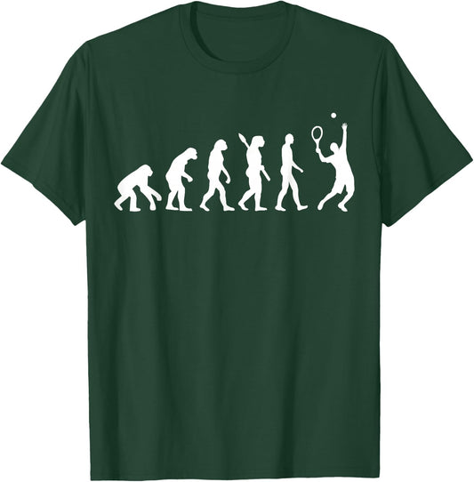 Evolution Tennis player T-Shirt - T-Shirt | Forest