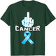 Fuck You cancer sucks Blue ribbon Prostate awareness t shirt T-Shirt - T-Shirt | Forest