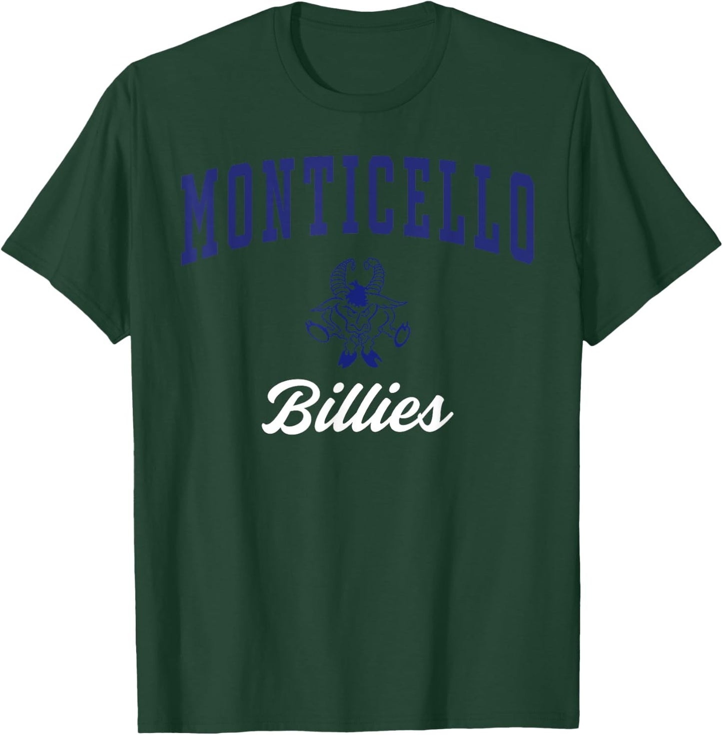 Monticello High School Billies C3 T-Shirt - T-Shirt | Forest