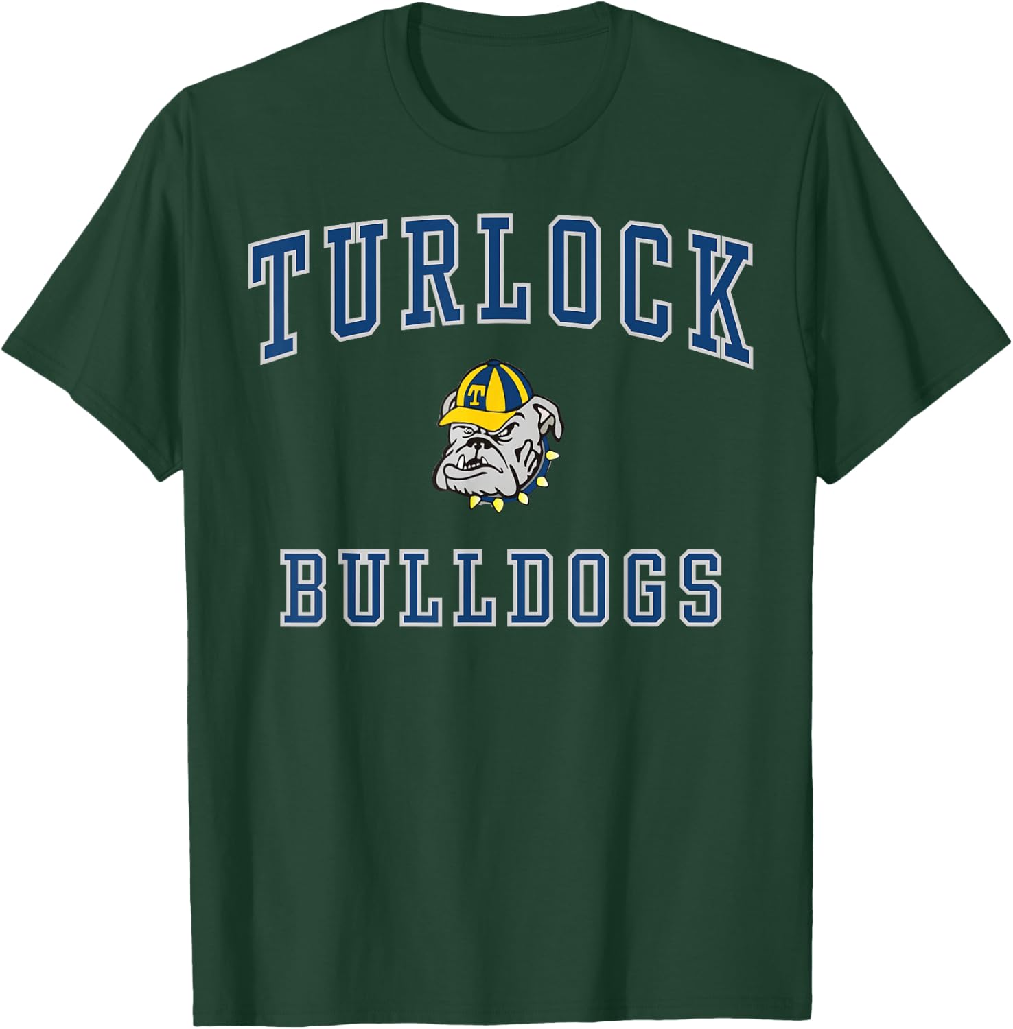 Turlock High School Bulldogs C1 T-Shirt - T-Shirt | Forest