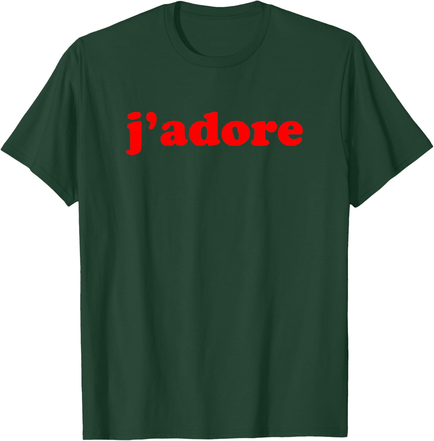 Cute Vintage I Love J'Adore Saying Paris French Phrases T-Shirt - T-Shirt | Forest