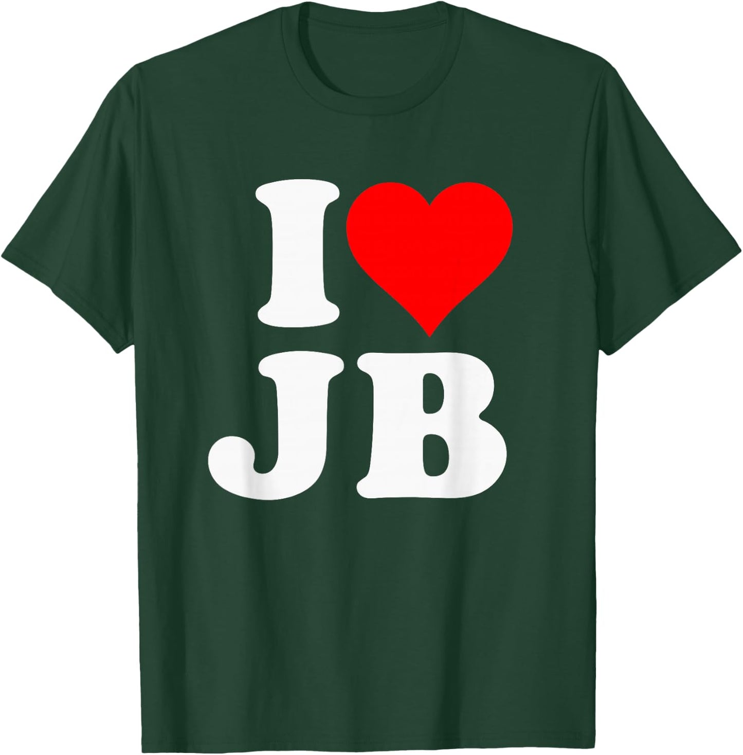 I Love JB Heart Gift T-Shirt - T-Shirt | Forest
