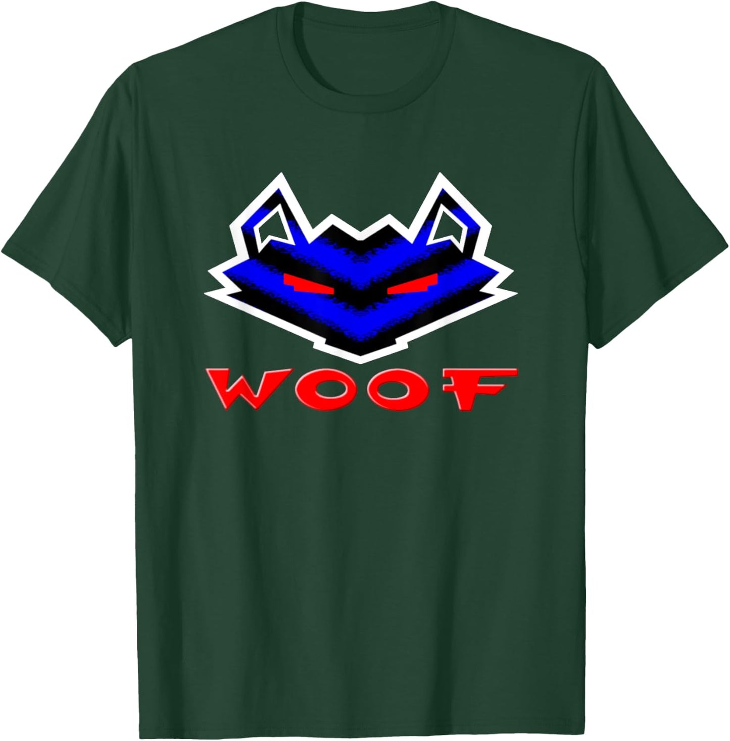 Woof Gay Leather Wolf Fetish Gift, Muscle Men Pup Play Kink T-Shirt - T-Shirt | Forest
