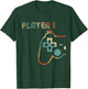 Matching Video Gamers Couple Player 1 Player 2 T-Shirt - T-Shirt | Forest