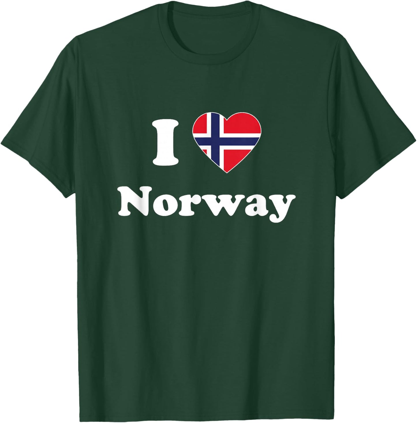 I Love Norway I Heart Norway Norwegian T-Shirt - T-Shirt | Forest