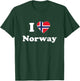 I Love Norway I Heart Norway Norwegian T-Shirt - T-Shirt | Forest