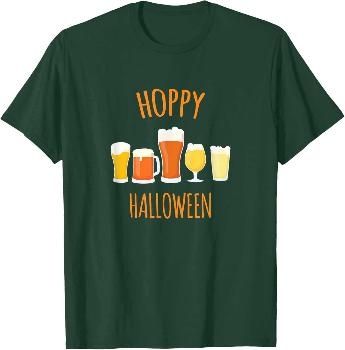 Hoppy Halloween - Funny Halloween Beer Drinking Gift T-Shirt - T-Shirt | Forest