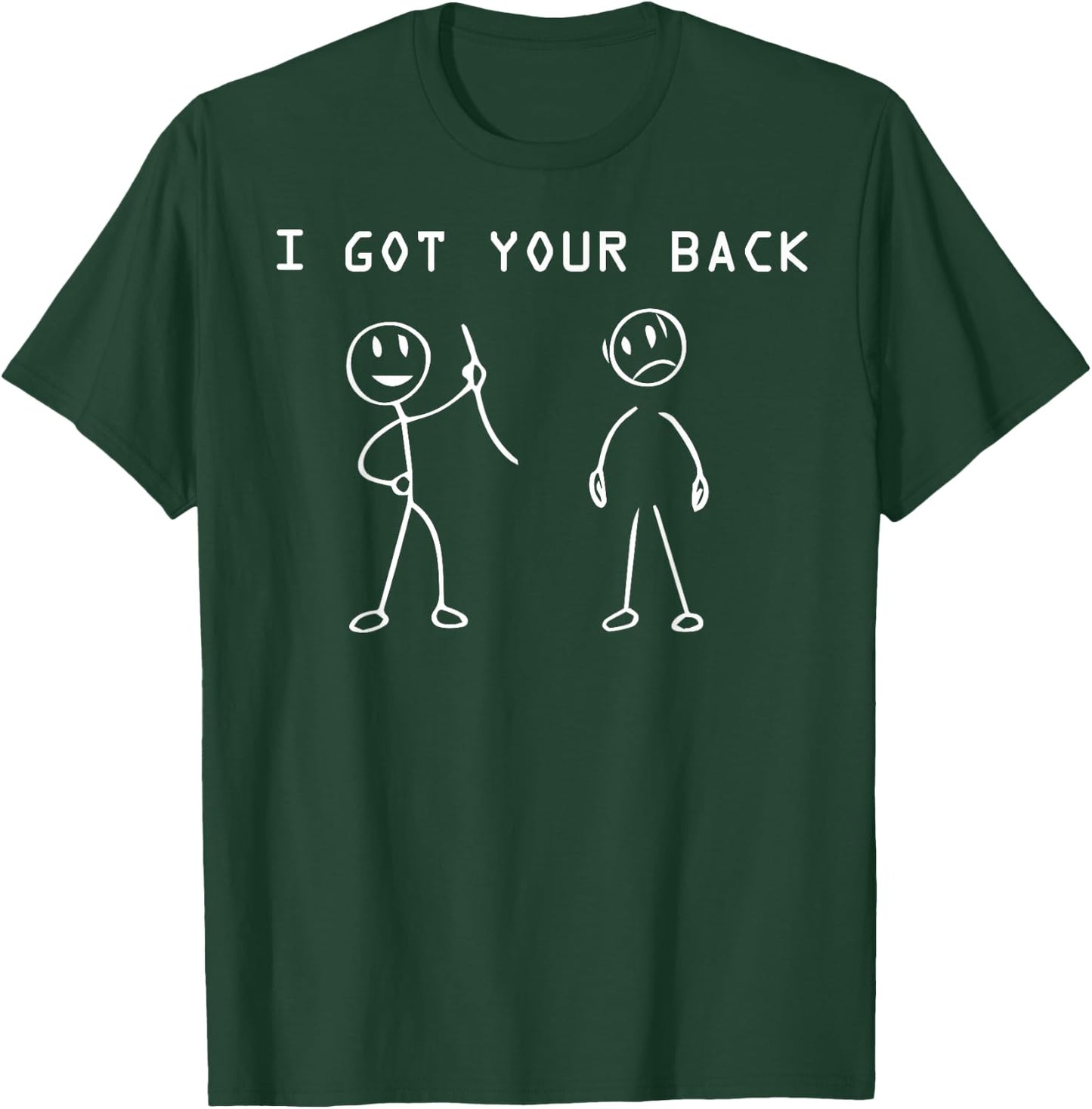 I got your back T Shirt - Cool funny Stick Figures gift T-Shirt - T-Shirt | Forest