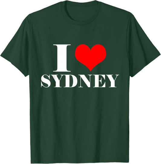I Love Sydney T Shirt, I Heart Sydney Australia Shirt T-Shirt - T-Shirt | Forest