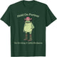 Hold on Partner I'm Growing A Little Buckaroo Frog Cowboy T-Shirt - T-Shirt | Forest
