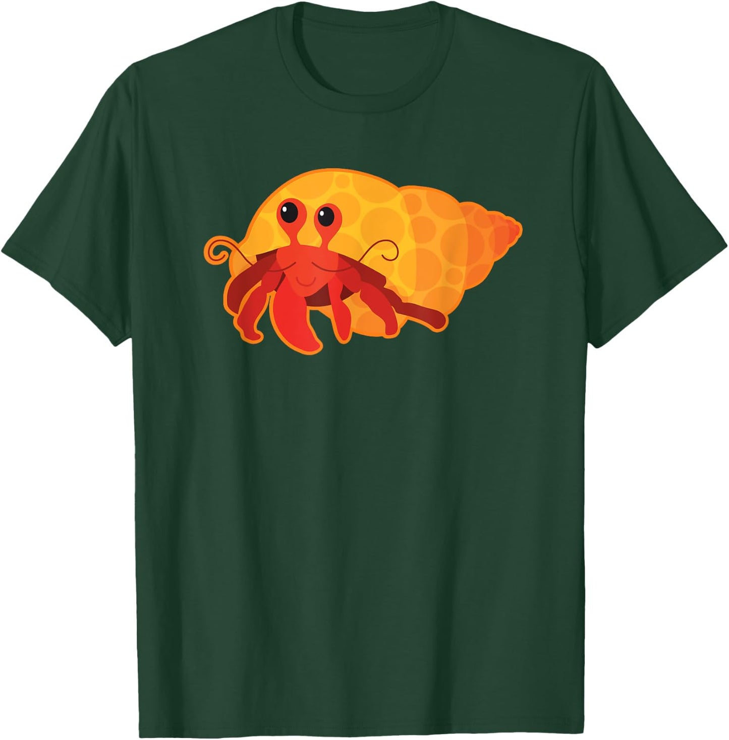 Hermit Crab Cute Pets Ocean Beach T-Shirt - T-Shirt | Forest