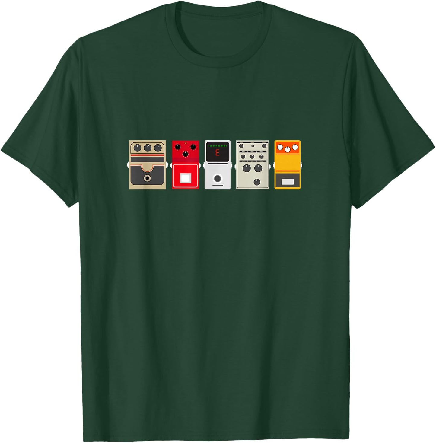 Guitar Effects Pedal/Stomp Box Rock T Shirt T-Shirt - T-Shirt | Forest