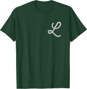 Vintage Distressed Letter L | Initial | Monogram T-Shirt - T-Shirt | Forest