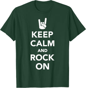 Keep calm and rock on T-Shirt - T-Shirt | Forest