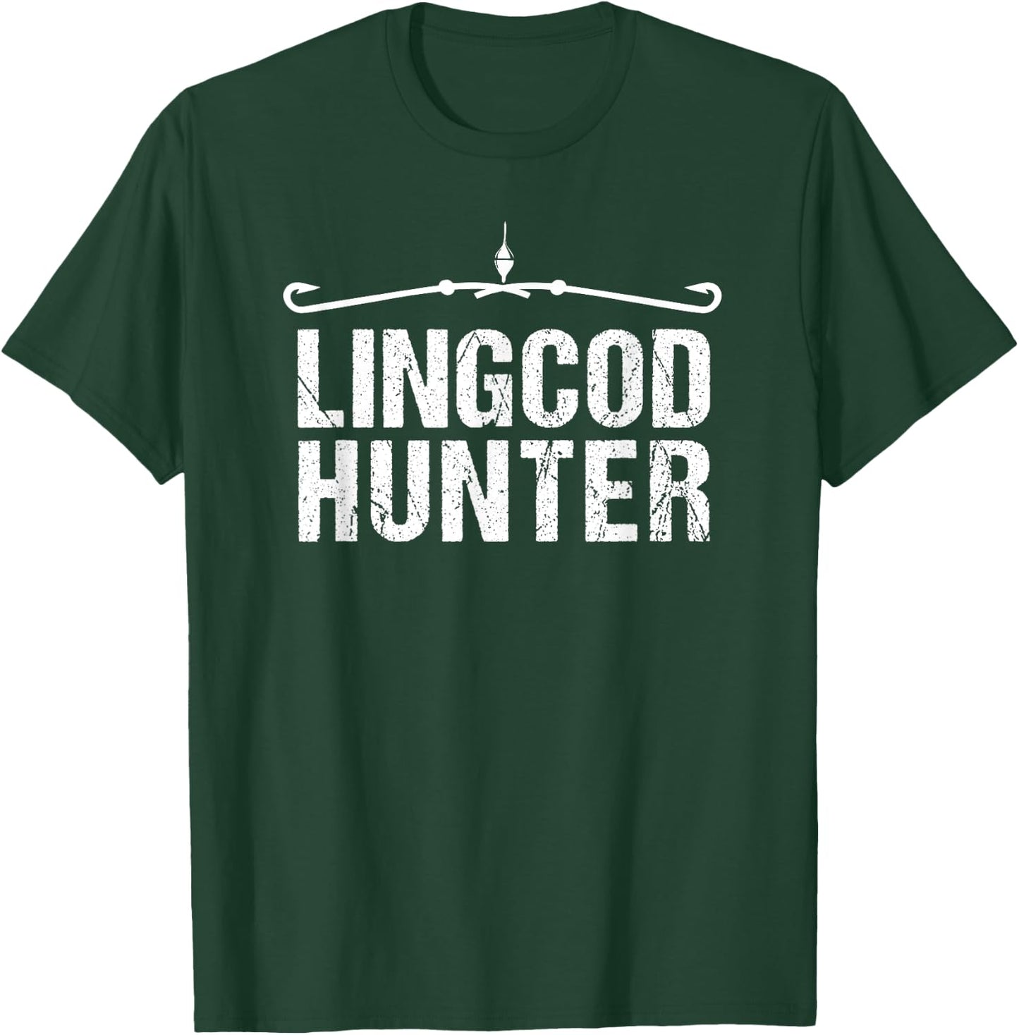 Fishing Shirts | Lingcod Hunter Shirt T-Shirt - T-Shirt | Forest