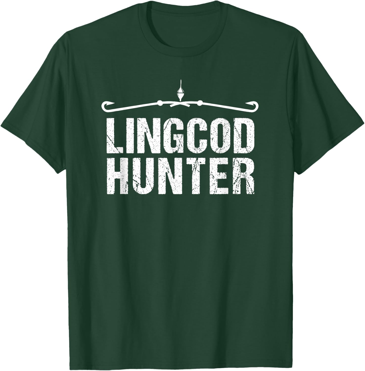 Fishing Shirts | Lingcod Hunter Shirt T-Shirt - T-Shirt | Forest