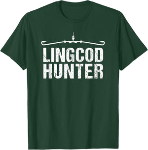 Fishing Shirts | Lingcod Hunter Shirt T-Shirt - T-Shirt | Forest