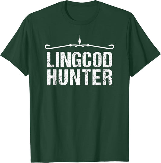 Fishing Shirts | Lingcod Hunter Shirt T-Shirt - T-Shirt | Forest
