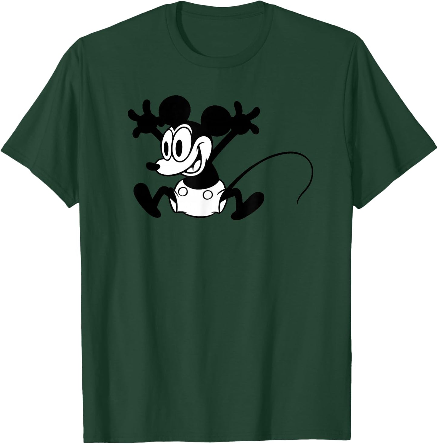 Disney - Classic Vintage Mickey Mouse T-Shirt - T-Shirt | Forest