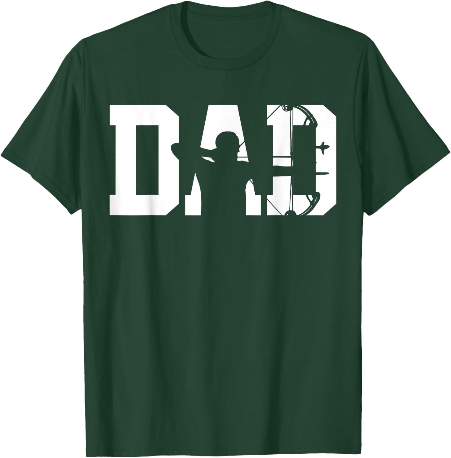 Archery Bow Hunting Dad Fathers Day T-Shirt - T-Shirt | Forest