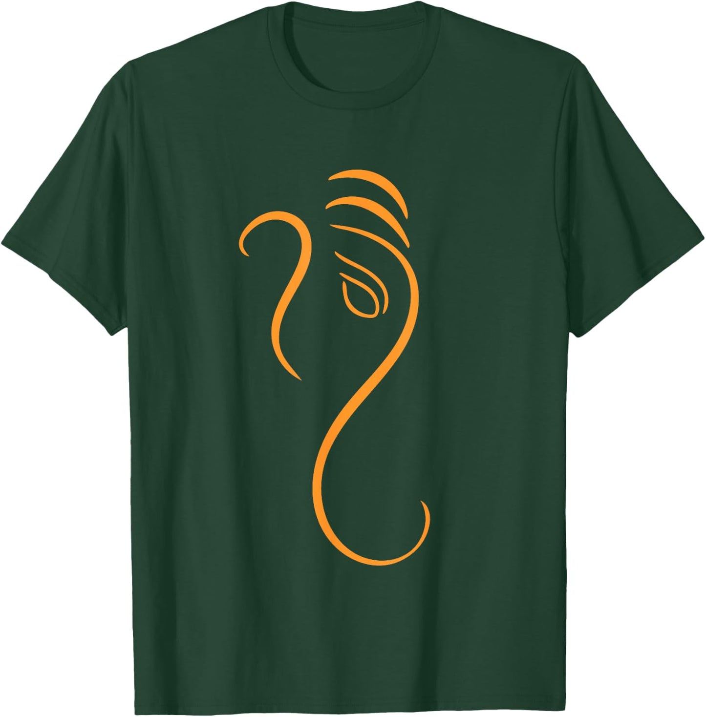Hindu Ganesh Silhouette Ganesha Puja T-Shirt - T-Shirt | Forest