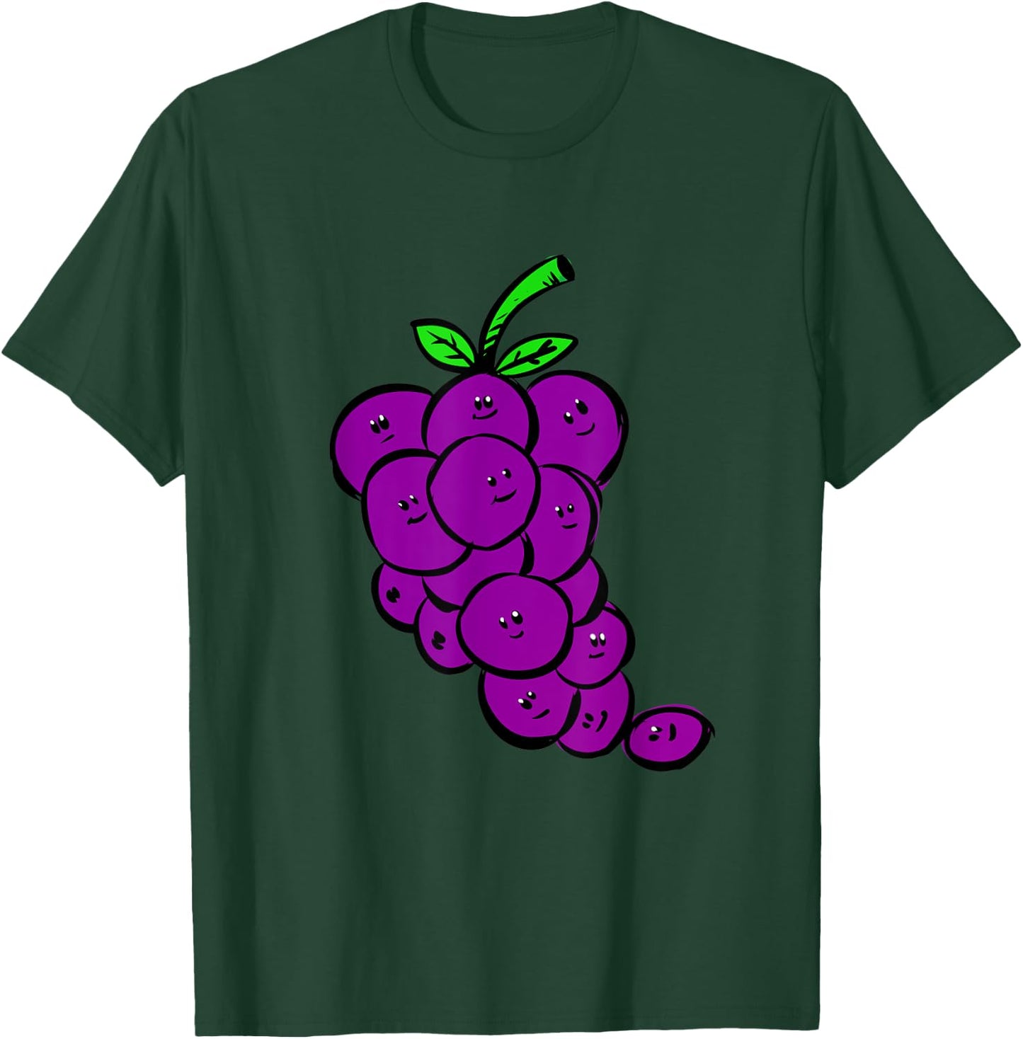 Funny Purple Grapes Vine Vineyard Fruit Gift T-Shirt - T-Shirt | Forest