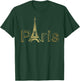 Paris Gold Tour Eiffel Funny Party Gift T-Shirt - T-Shirt | Forest