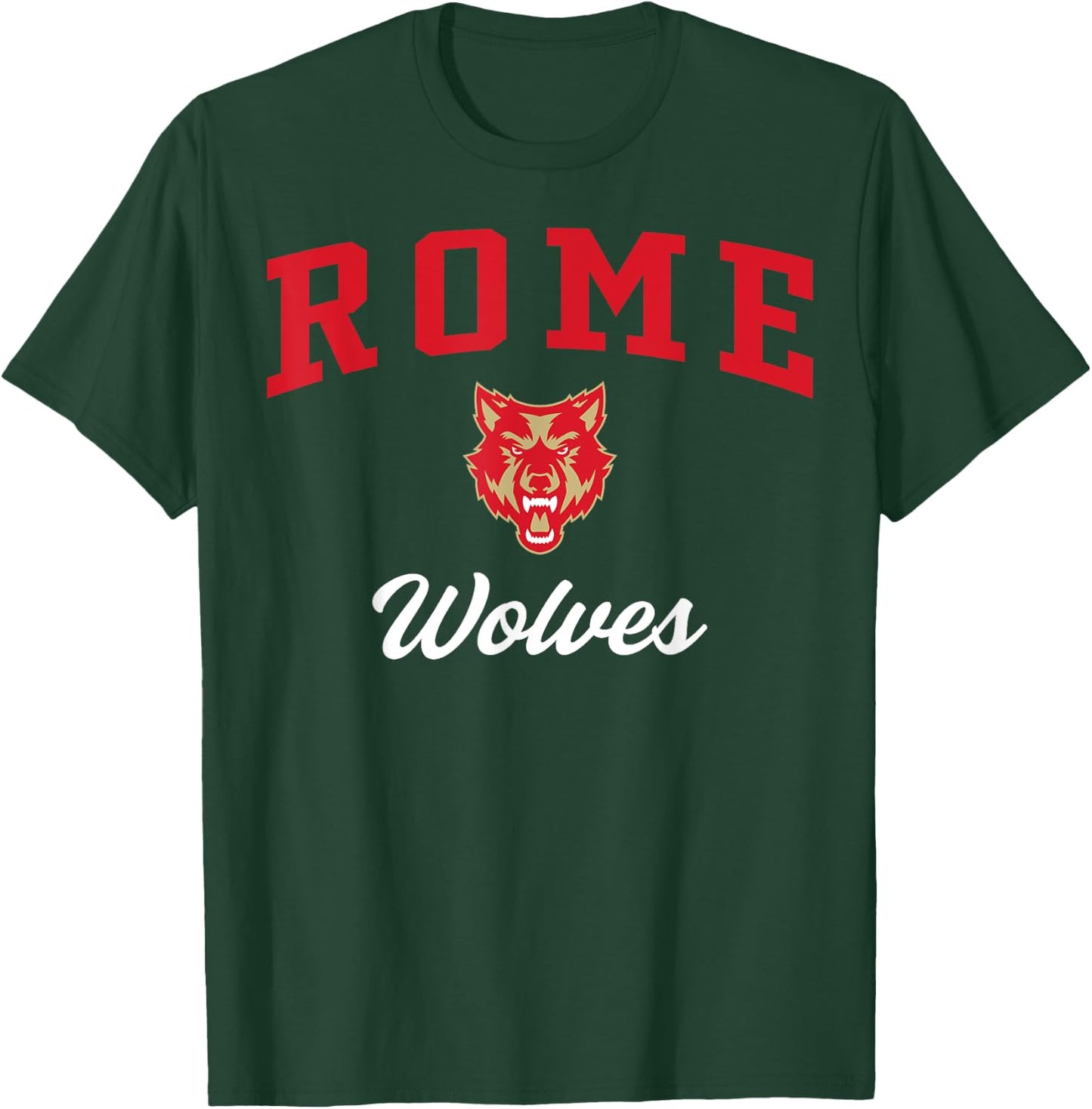 Rome High School Wolves C3 T-Shirt - T-Shirt | Forest