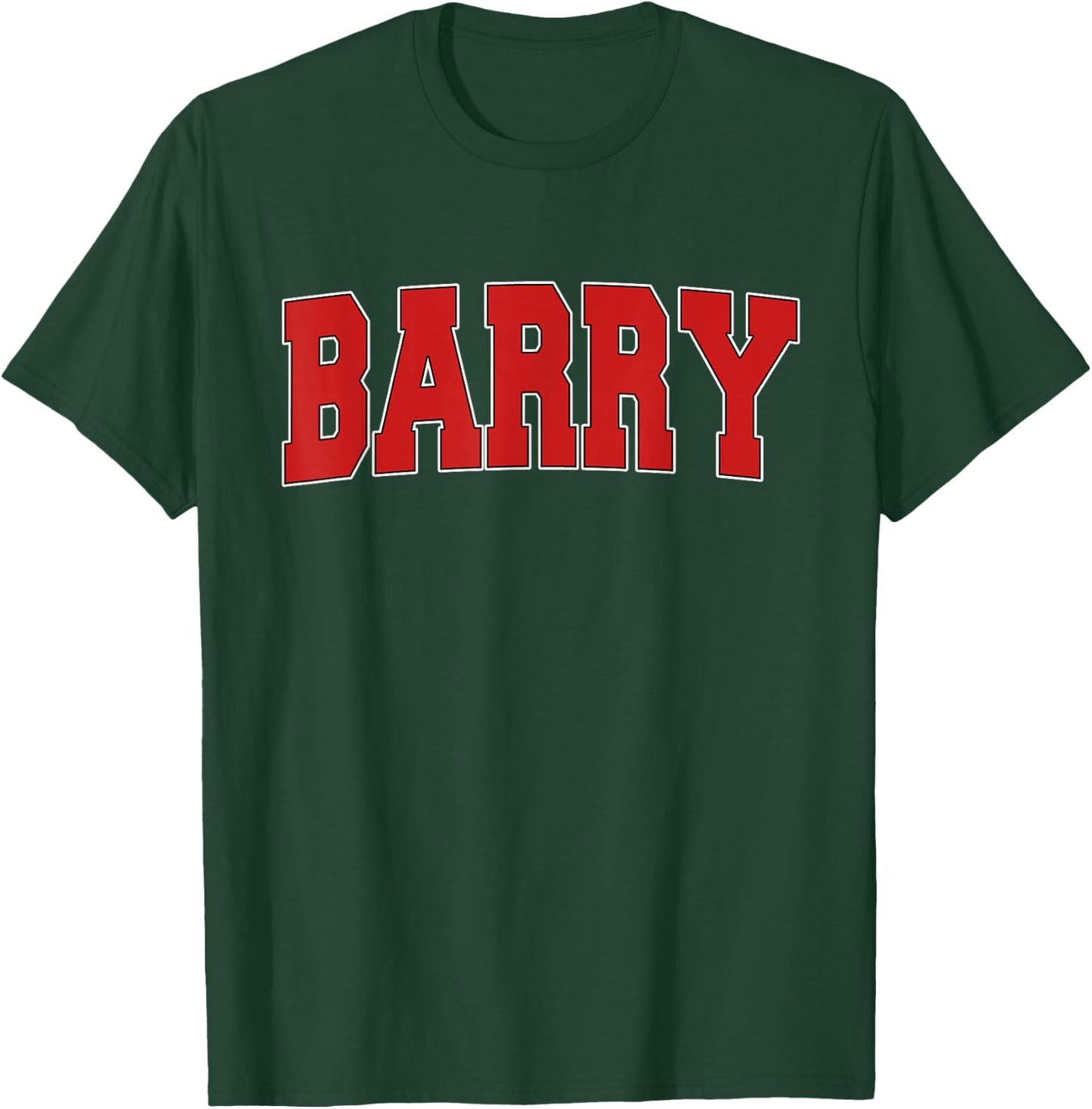 BARRY UNITED KINGDOM Varsity Style Vintage Retro UK Sports T-Shirt - T-Shirt | Forest