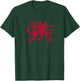 Wales Cymru Red Dragon Welsh Flag Shirt T-Shirt - T-Shirt | Forest