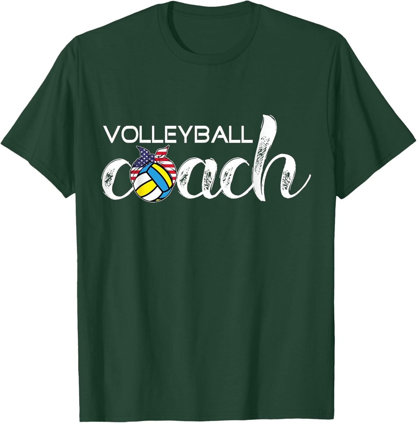 Volleyball Coach Top | Apparel Gift Girls Coaches T-Shirt - T-Shirt | Forest